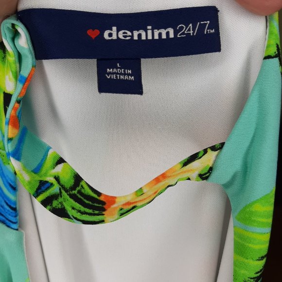 EUC!!! Denim 24/7 Tropical Maxi - Picture 8 of 10